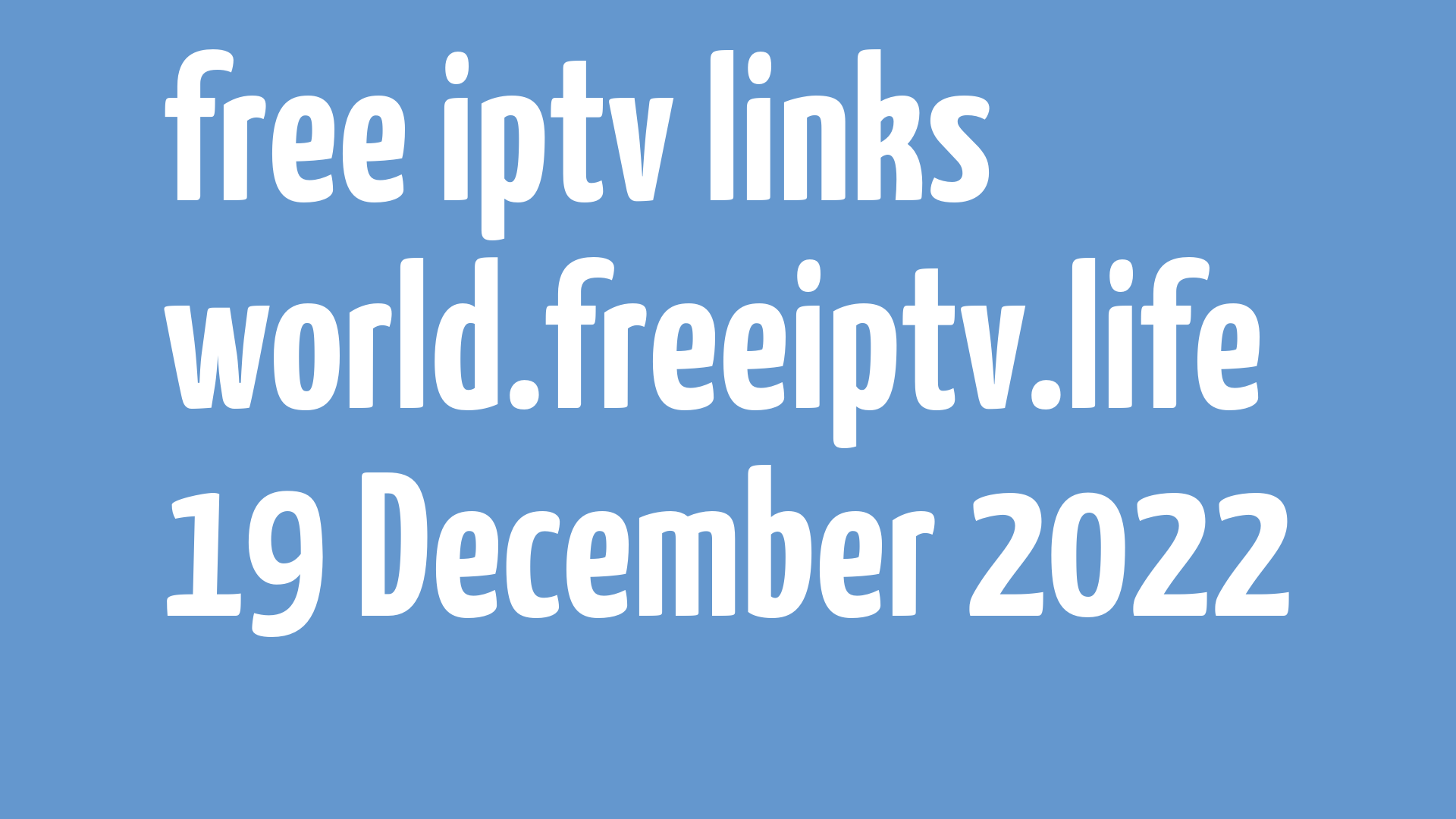 free iptv links 181222